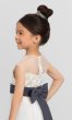 High-Low Ivory Flower Girl Dress BJ-F6517