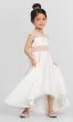 High-Low Ivory Flower Girl Dress BJ-F6517