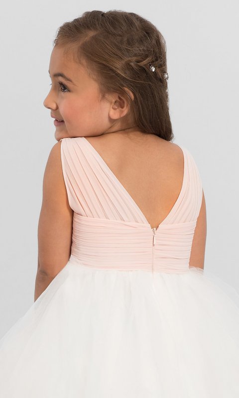 V-Neck Flower Girl Dress BLF-F-111501