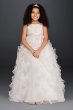 Organza Flower Girl Dress with Ruffled Skirt H1281