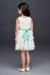 Rosette Flower Girl Dress with Ruffled Skirt OP242