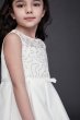 Lace and Satin Flower Girl Dress with Bow Sash OP260