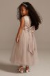 Sleeveless Satin Flower Girl Dress with Full Skirt S1038