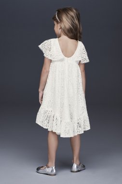 Glitter Knit Off-the-Shoulder Flower Girl Dress SC678D01J735