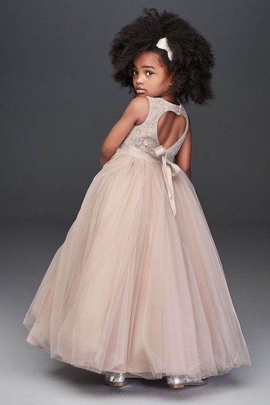 Heart Cutout Ball Gown Flower Girl Dress WG1400