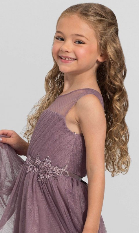 Zoe Flower Girl Dress by in Soft Tulle JY-F-Zoe