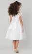 Cap-Sleeve Short White Flower Girl Dress SWK-SK621w