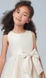 Short Satin-Bodice Flower Girl Dress with Bows SWK-SK781