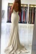 Ivory Spaghetti Straps Simple Mermaid Prom Dress E202283844