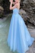 Sky Blue A-line Sparkly Prom Dress E202283843
