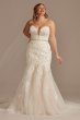 Lace Applique Mermaid Tall Plus Wedding Dress 4XL8CWG912