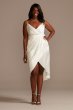 Hand-Pleated Spaghetti Strap Plus Size Slip Dress 9SDWG0935