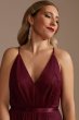 Flocked Tulle Low-Back Bridesmaid Dress GS290044