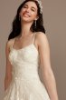 Tulle Lace V-Back Spaghetti Strap Wedding Dress MS251248