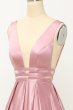 Blush Satin Long Prom Dress E202283158