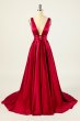 Blush Satin Long Prom Dress E202283158