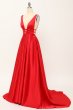 Blush Satin Long Prom Dress E202283158