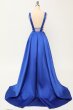 Blush Satin Long Prom Dress E202283158