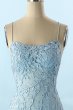 Mermaid Blue Long Prom Dress Backless Evening Dress E202283146