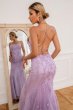 Light Purple Mermaid Long Prom Dress with Appliques E202283149