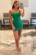 Green Lace Tight Homecoming Dress E202283009