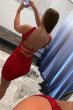Sheath Halter Red Sequins Homecoming Dress with Backless E202283031