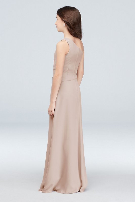 One Shoulder Georgette Junior Bridesmaid Dress JB9894