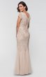 Cap-Sleeve Beaded Long MOB Dress AP-AP1E204478-B