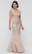 Cap-Sleeve Beaded Long MOB Dress AP-AP1E204478-B