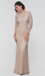 Long-Sleeve MOB Champagne Dress AP-AP1E205028-C