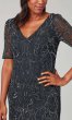 Midnight Blue Long Sequin MOB Dress by AP-AP1E206462