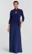 Mother-of-the-Bride Long Dress with Removable Jacket AX-125053