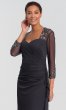 Long Charcoal MOB Dress with Sleeves by AX-132881