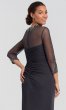 Long Charcoal MOB Dress with Sleeves by AX-132881