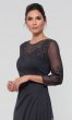 Long Charcoal MOB Dress with Sleeves AX-132906