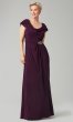 Long Mother-of-the-Bride Dress with Cowl Neck AX-81351491