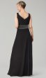 Mother-of-the-Bride Black Long Dress with Jacket JKA-4308