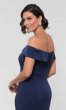 Long Off-the-Shoulder Satin MOB Dress KL-200016m