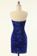 Black Sequins Bodycon Cocktail Dress E202283196