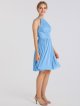 Short Lace and Mesh Halter Neck Bridesmaid Dress AB202135
