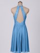 Short Lace and Mesh Halter Neck Bridesmaid Dress AB202135