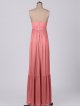 Boho-chic Long Spaghetti Straps Mesh Bridesmaid Dress AB202058