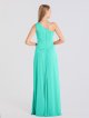 One-Shoulder Georgette Cascade Mesh Bridesmaid Dress AB202127