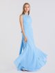 Sleeveless Long Chiffon Bridesmaid Dress with Side Slit AB202142