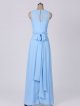 Sleeveless Long Chiffon Bridesmaid Dress with Side Slit AB202142
