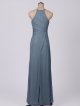 Mesh Tank V-neck Bridesmaid Dress With Lace Inse AB202119