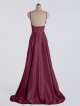 Modern A-line Satin Prom Gown with Pockets AB202165