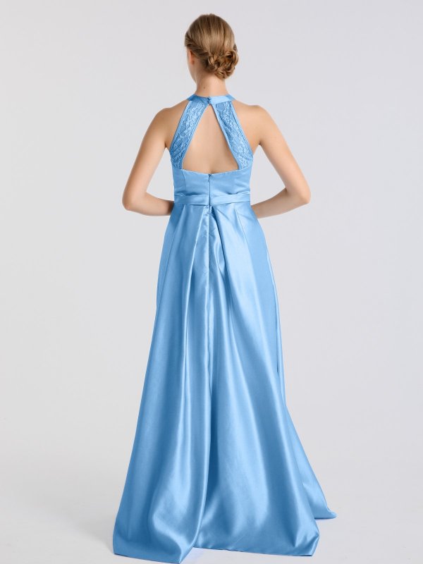 New Satin Walkthrough Prom Party Gown AB202168