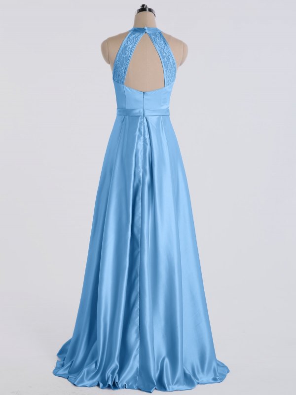 New Satin Walkthrough Prom Party Gown AB202168