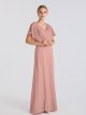 Luxurious Flutter sleeves V-neckline Velvet Dress AB202115